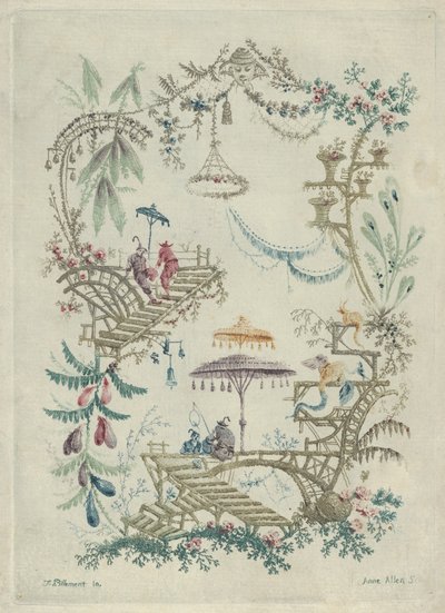 Chinoiserie from Nouvelle Suite de Cahiers Arabesques Chinois by Jean Baptiste Pillement