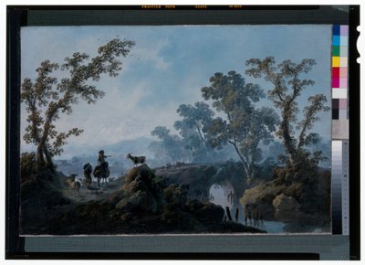 Landscape with Shepherds by Jean Baptiste Pillement