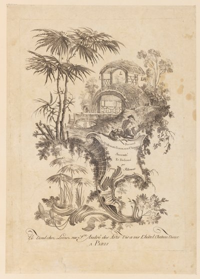 Title Page, "Recueil De Differents Panneaux Chinois" by Jean Baptiste Pillement