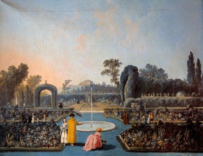 View of the Gardens of Benfica in Lisbon by Jean Baptiste Pillement