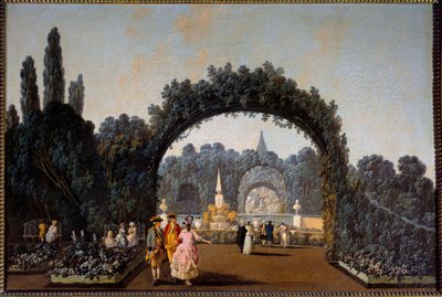 View of the gardens of Benfica in Lisbon in 1785 by Jean Baptiste Pillement