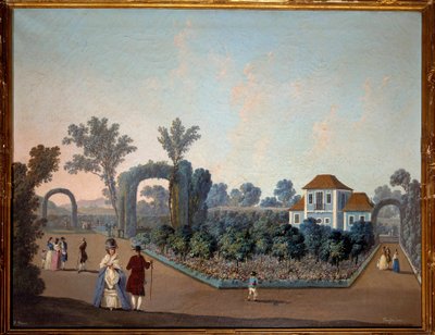 View of the gardens of Benfica in Lisbon in 1785 by Jean Baptiste Pillement