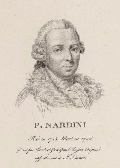 Portrait of the violinist and composer Pietro Nardini by Jean Baptiste Ponce Lambert