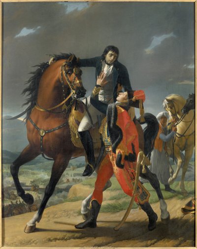 Death of General Louis Charles Antoine Desaix at the Battle of Marengo on June 14, 1800 by Jean Baptiste Regnault