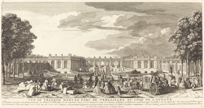 View of Trianon in the Park of Versailles from the Avenue Side by Jean Baptiste Rigaud