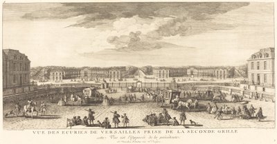 View of the Stables of Versailles Taken from the Second Gate by Jean Baptiste Rigaud