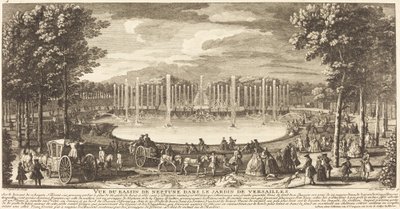 View of the Neptune Basin in the Garden of Versailles by Jean Baptiste Rigaud