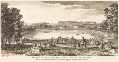 View of the Palace of Versailles from the Orangery Side by Jean Baptiste Rigaud