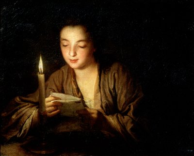 Girl with a Candle, Late 17th or Early 18th Century by Jean Baptiste Santerre