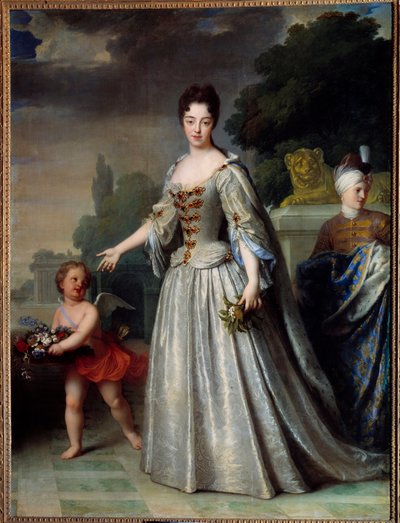 Portrait of Marie Adelaide of Savoy, Duchess of Burgundy, Dauphine of France (1685-1712) by Jean Baptiste Santerre