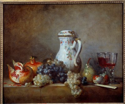 Grapes and Pomegranates by Jean Baptiste Simeon Chardin