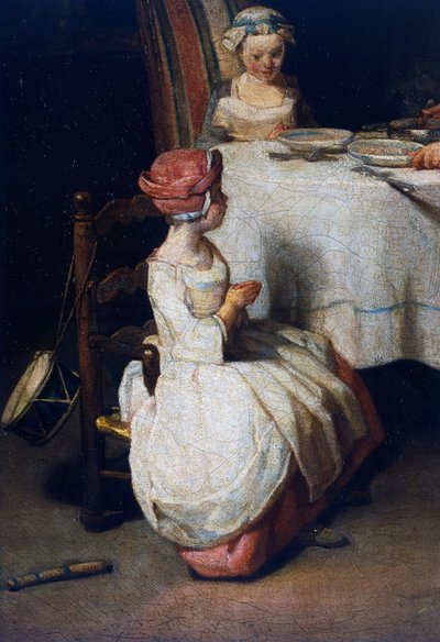 Le Benedicite, (detail) by Jean Baptiste Simeon Chardin