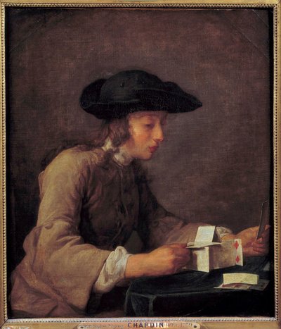 The House of Cards by Jean Baptiste Simeon Chardin
