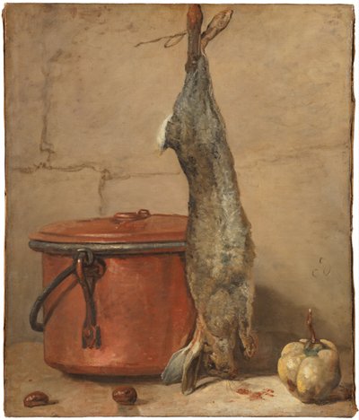 Rabbit and Copper Pot, c.1739-40 by Jean Baptiste Simeon Chardin