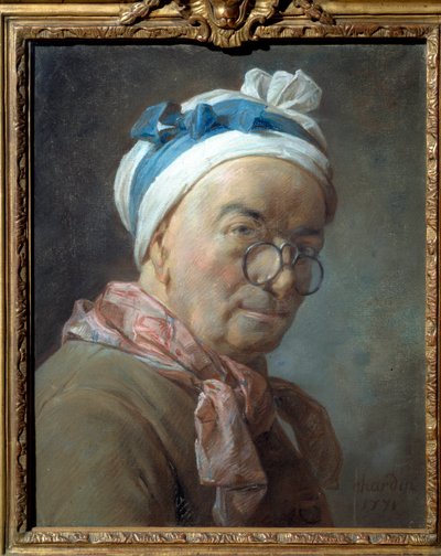 Self-portrait by Jean Baptiste Simeon Chardin