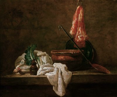 Still Life with Celery Root, 1732 by Jean Baptiste Simeon Chardin
