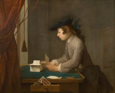 The House of Cards, 1735 by Jean Baptiste Simeon Chardin