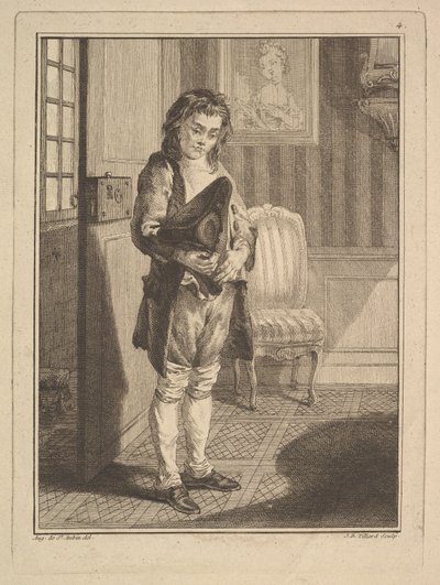 Shoe Shiner, from Mes gens, ou Les commissionnaires ultramontains au service, 1766-70 by Jean Baptiste Tillard