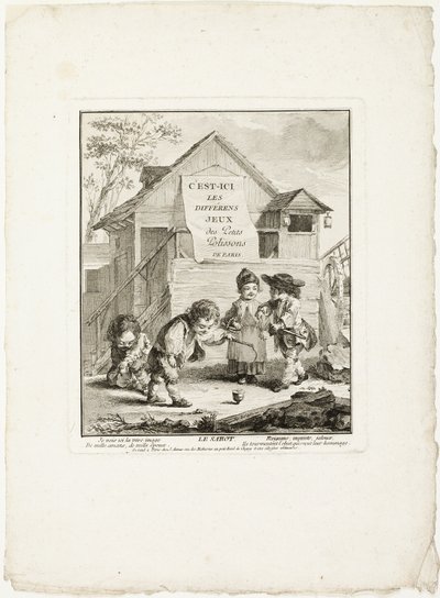 Horse Shoes, from The Games of the Urchins of Paris by Jean Baptiste Tilliard I