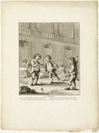 The Top, from The Games of the Urchins of Paris by Jean Baptiste Tilliard I
