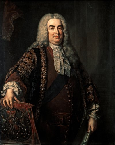 Walpole Robert: First Earl of Oxford (1676-1745), c.1740 by Jean Baptiste Vanloo