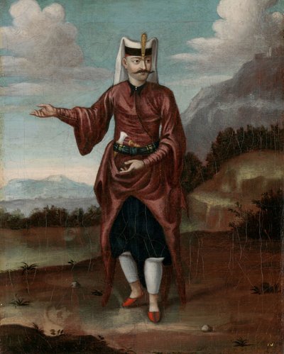 A Soldier of the Janissaries by Jean Baptiste Vanmour (workshop of)