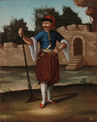Albanian Soldier by Jean Baptiste Vanmour (workshop of)