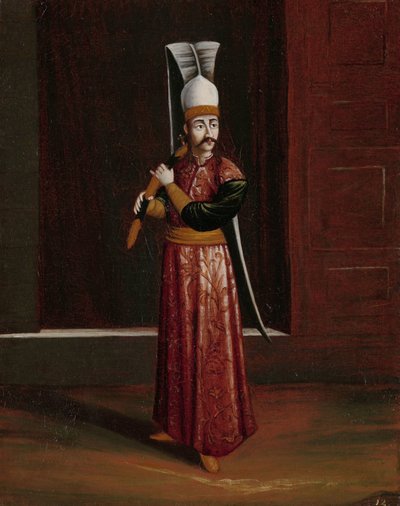 Seliktar Agassi, Equerry to the Sultan (Supreme Weapon-Bearer) by Jean Baptiste Vanmour (workshop of)