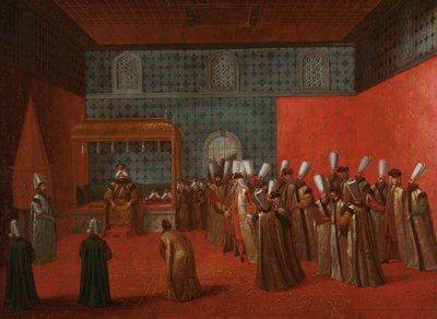 Ambassador Cornelis Calkoen at his Audience with Sultan Ahmed III by Jean Baptiste Vanmour