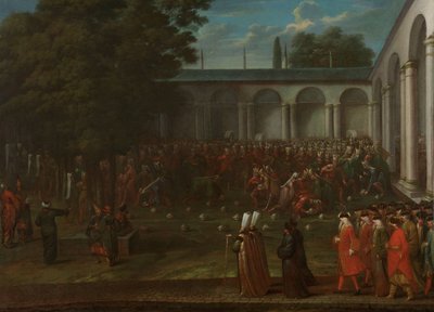 Cornelis Calkoen on his Way to his Audience with Sultan Ahmed III by Jean Baptiste Vanmour