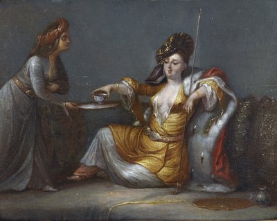 La sultane prenant son cafe (Sultana Taking Coffee) by Jean Baptiste Vanmour