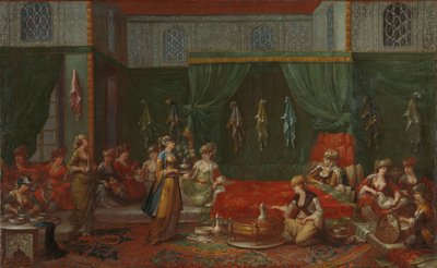 Lying-in Room of a Distinguished Turkish Woman, c.1720-37 by Jean Baptiste Vanmour