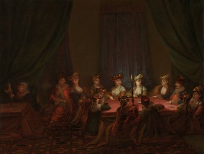 Party of Armenians Playing Cards by Jean Baptiste Vanmour