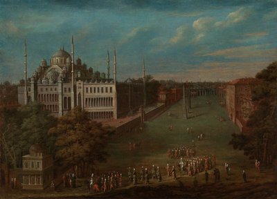The Grand Vizier Crossing the Atmeydanı (Horse Square) by Jean Baptiste Vanmour