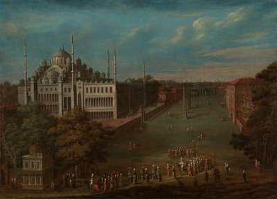 The Grand Vizier Crossing the Atmeydan (Horse Square) by Jean Baptiste Vanmour