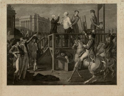 The Execution of Louis XVI in the Place de la Revolution on 21 January 1793, ca. 1794 by Jean Baptiste Verite