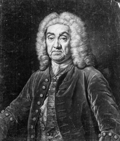 John James Heidegger, engraved by John Faber, 1749 by Jean Baptiste van Loo
