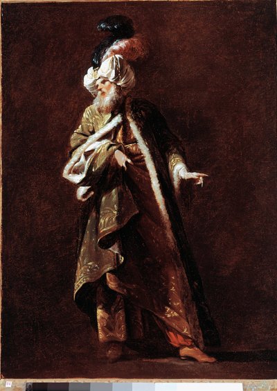 The Imam of the Great Mosque - Painting by Jean Barbault (1718-1762) 1748 by Jean Barbault