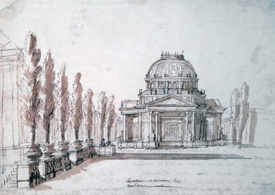 Temple of Apollo, for the opera Achille and Polyxene by Jean Berain, Jean Baptiste Lully