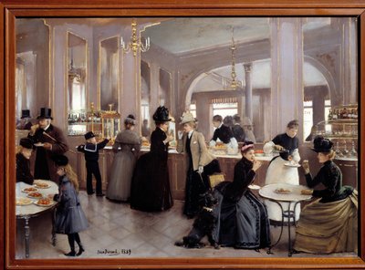 La Passerie Gloppe Avenue des Champs Elysees by Jean Beraud