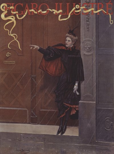 Is it Raining?. Cover of Le Figaro Illustre, November 1893 by Jean Beraud