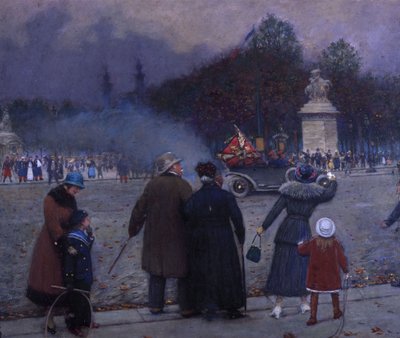 The German Flag Taken to Les Invalides, c.1914 by Jean Beraud