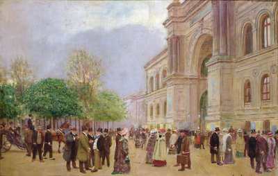 The Exit of the Salon in the Palais de L