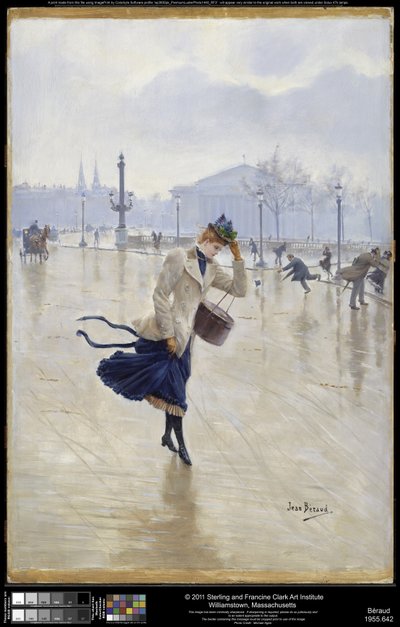 Windy Day, Place de la Concorde by Jean Beraud