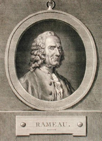 Portrait of Jean Philippe Rameau engraved by Benoist by Jean Bernard (after) Restout