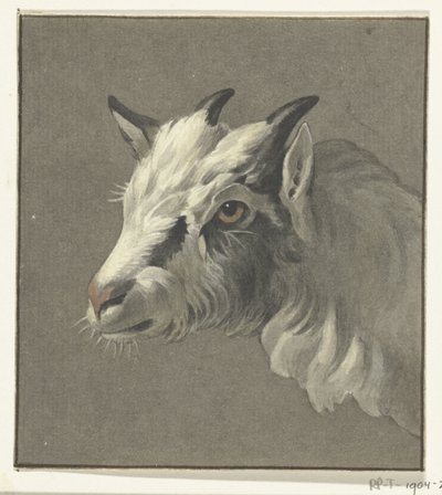 Head of a Goat, Facing Left by Jean Bernard