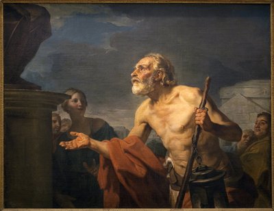 Diogene Asking for Almone to Statues by Jean Bernard Restout