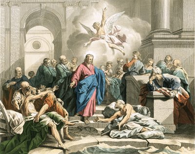Jesus Curing an Impotent Man at the Pool of Bethesda by Jean Bernard Restout