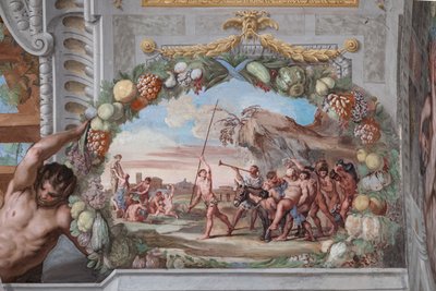 One of the forty-one panels with scenes which narrate the events of Bacchus by Jean Boulanger