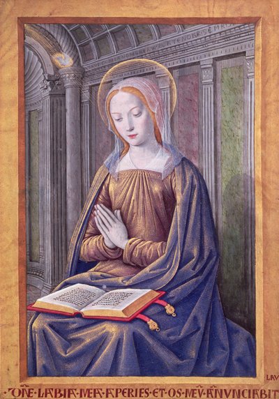 The Virgin receiving the Annunciation, from the 